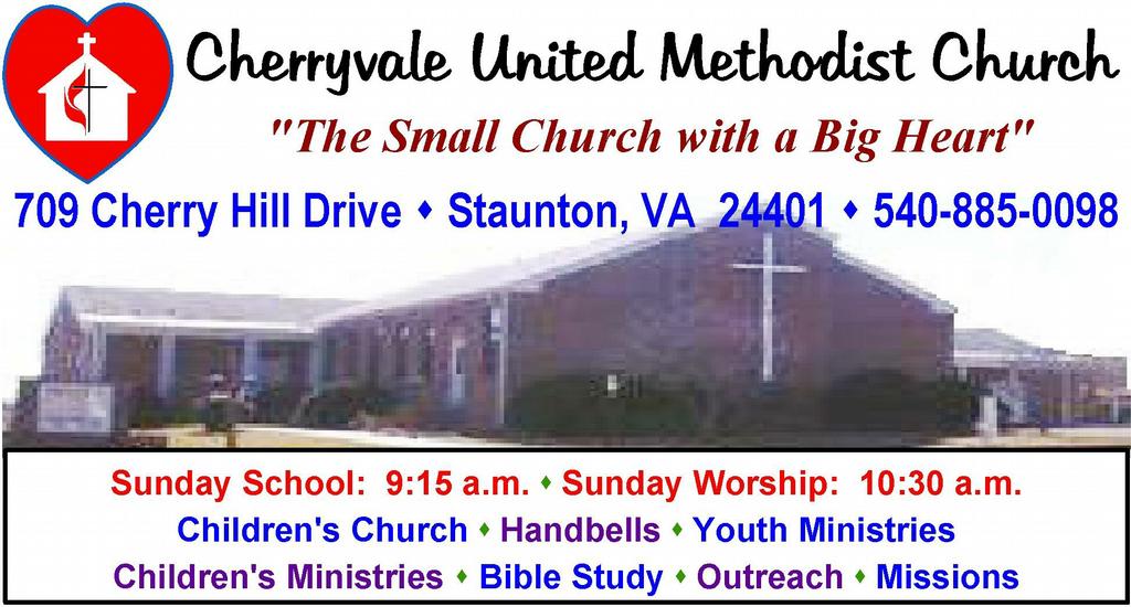 Cherryvale United Methodist Church Staunton VA 24401 5408850098